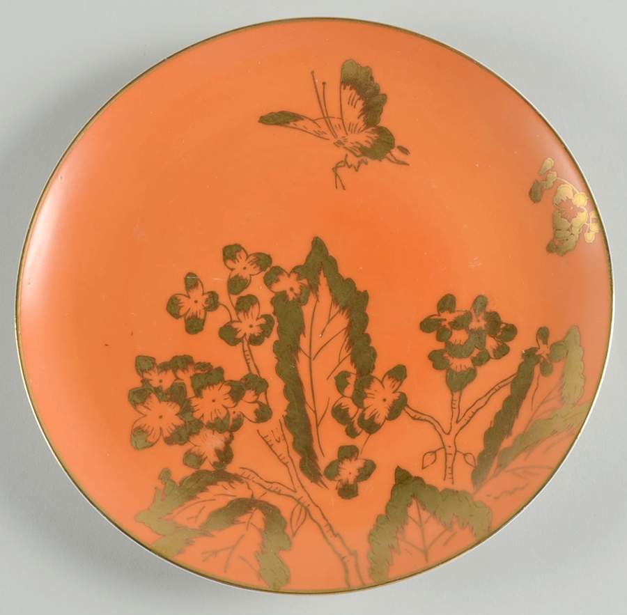 Persimmon Salad Plate by Dorothy Thorpe-1