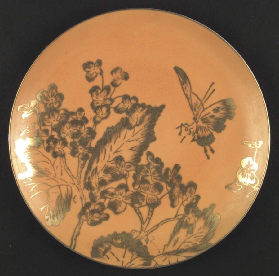 Persimmon Dinner Plate by Dorothy Thorpe-1