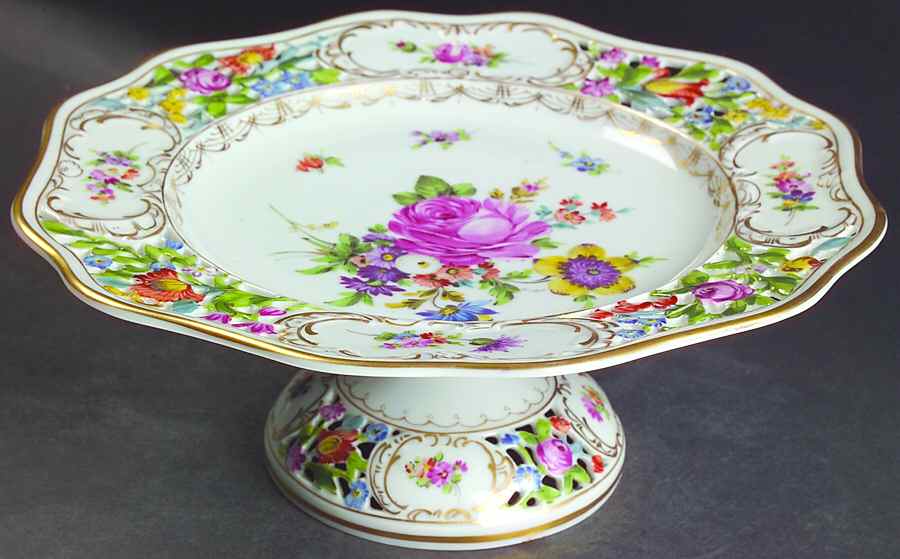 C6T1 10" Diameter Pedestal Cake Stand by Carl Thieme-1