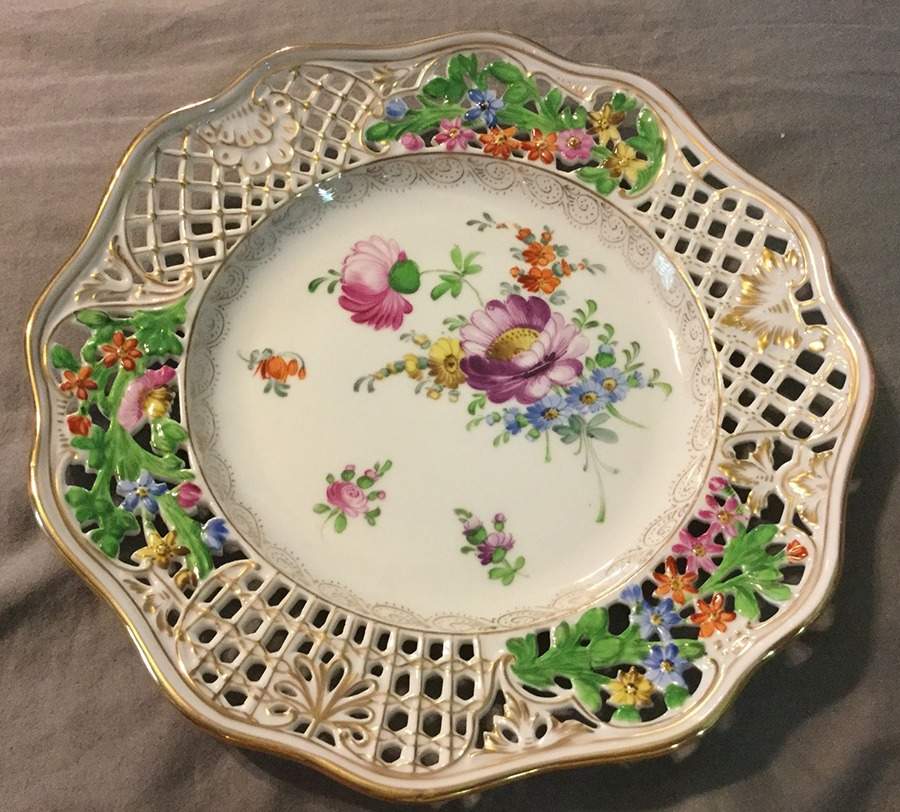 DRE3 Luncheon Plate by Dresden (German)-1
