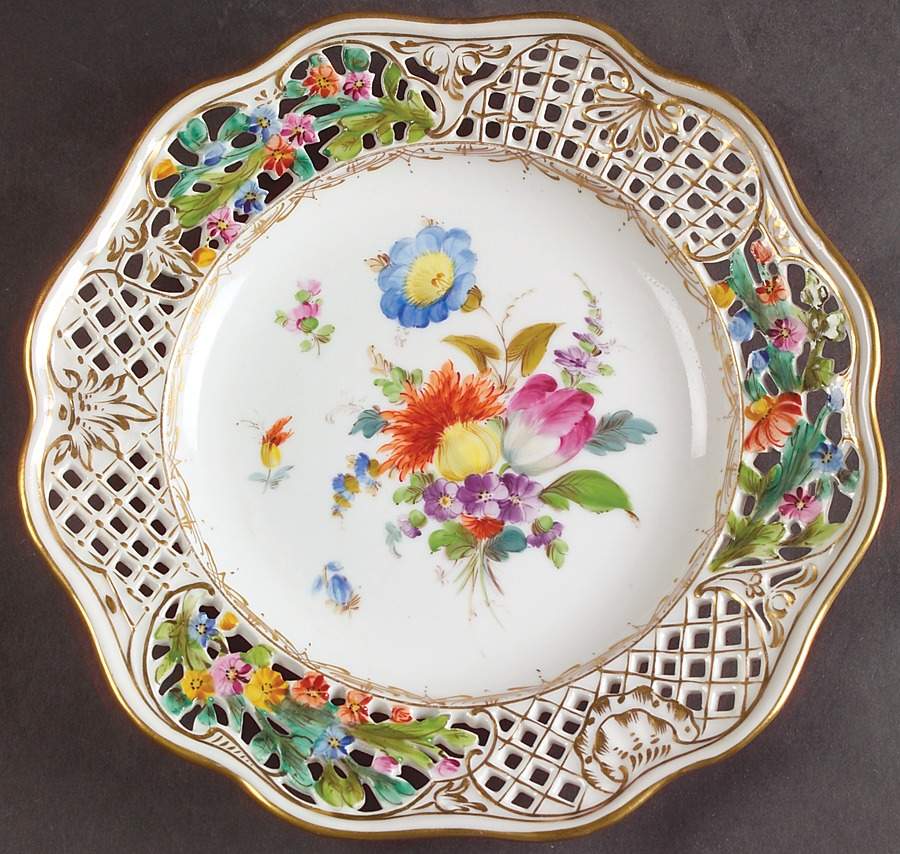 DRE3 Luncheon Plate by Dresden (German)-1