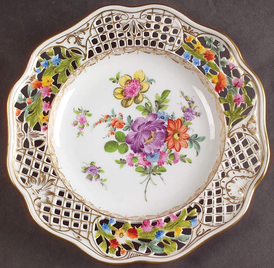 DRE3 Luncheon Plate by Dresden (German)-1