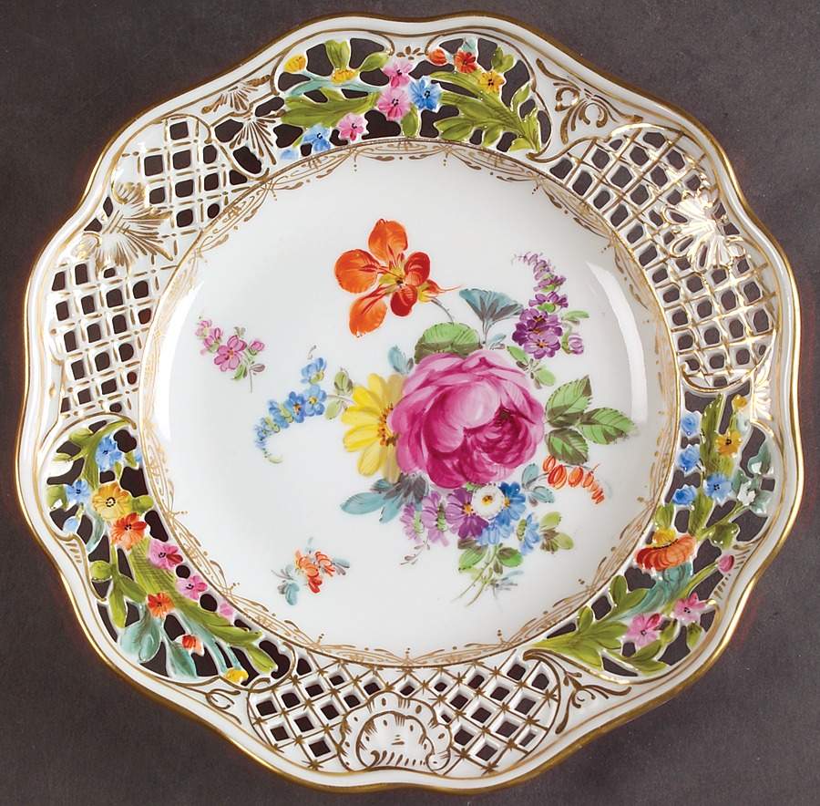 DRE3 Luncheon Plate by Dresden (German)-1