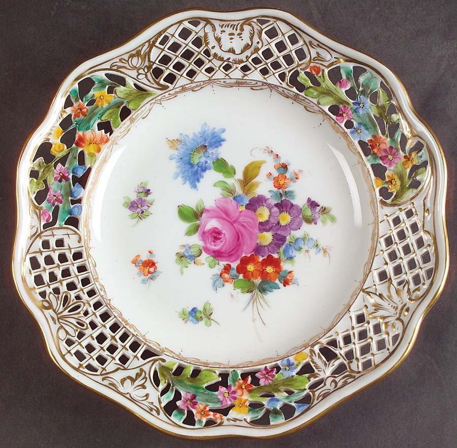 DRE3 Luncheon Plate by Dresden (German)-1
