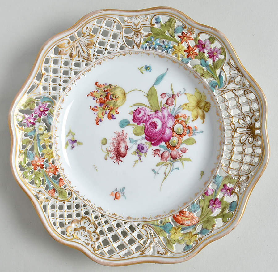 DRE3 Luncheon Plate by Dresden (German)-1