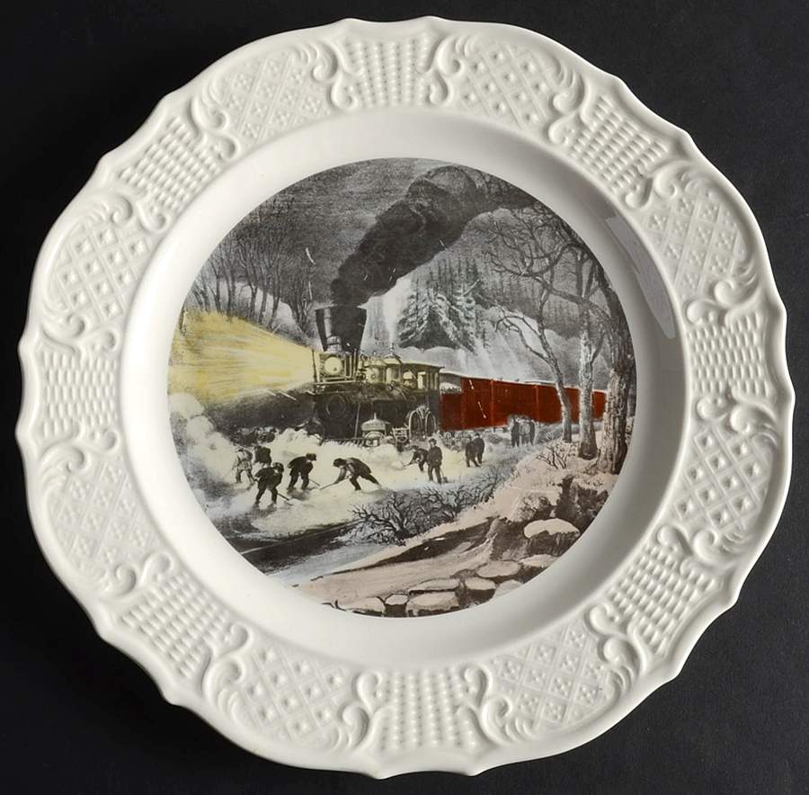 Currier & Ives Dinner Plate by Delano Studios-1