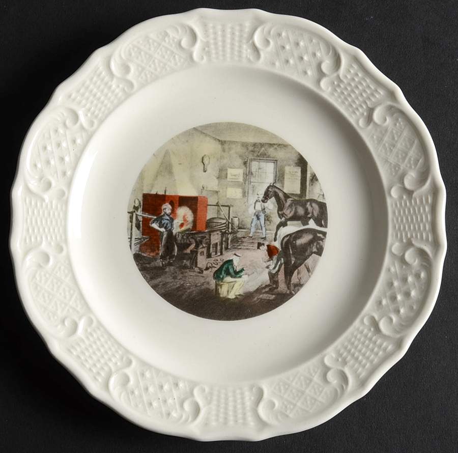 Currier & Ives Bread & Butter Plate by Delano Studios-1