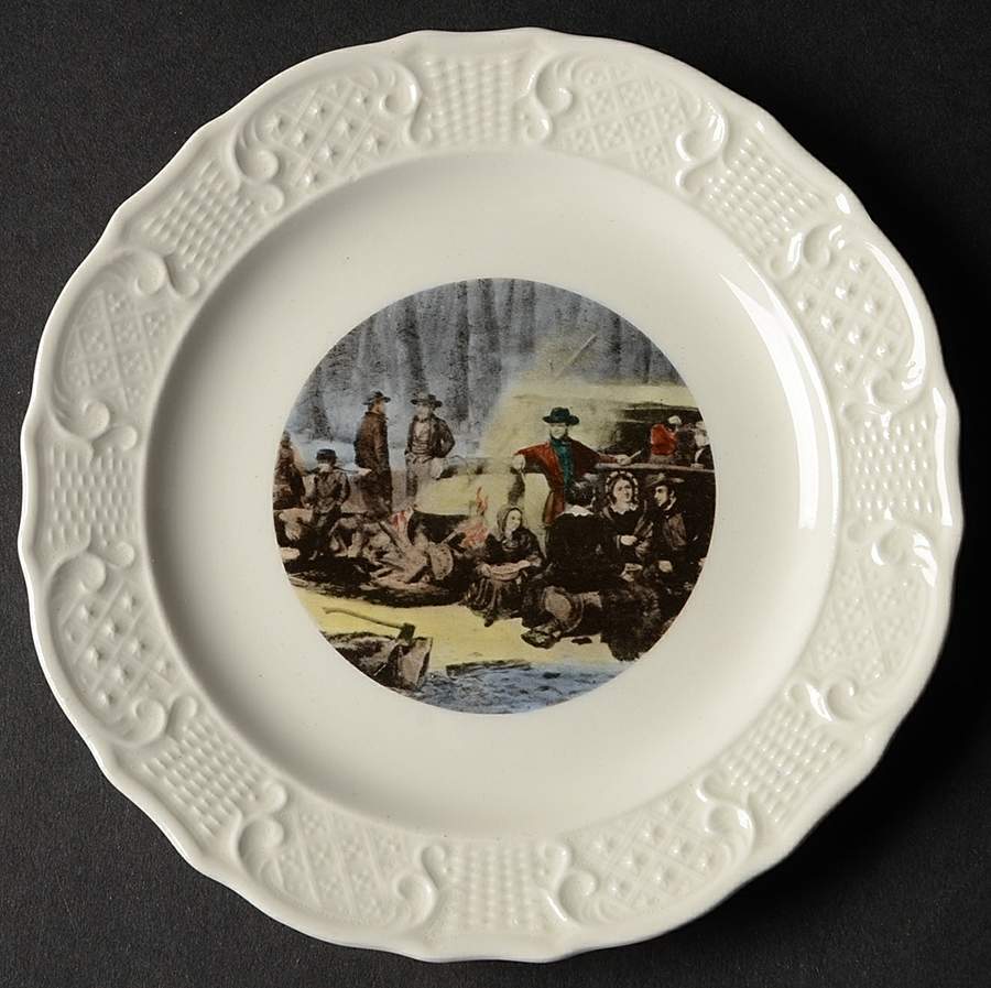 Currier & Ives Bread & Butter Plate by Delano Studios-1