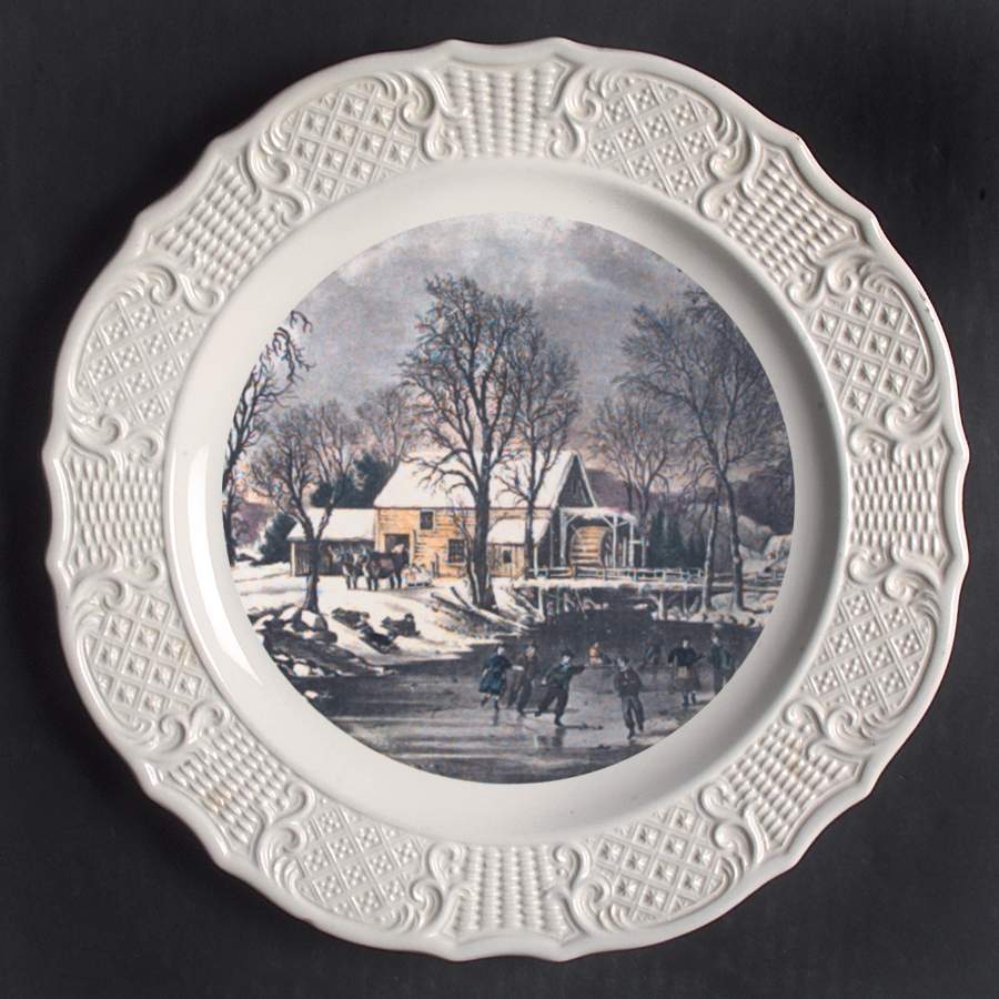 Currier & Ives Dinner Plate by Delano Studios-1