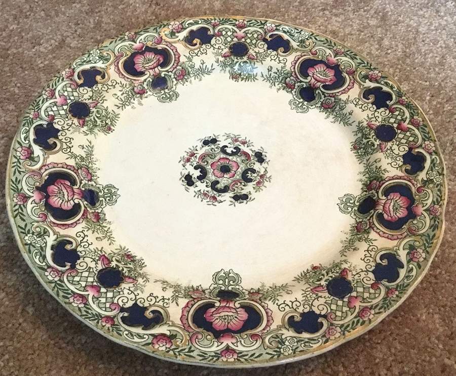 Ravenscliffe Blue Orange Dinner Plate by Dunn Bennett-1