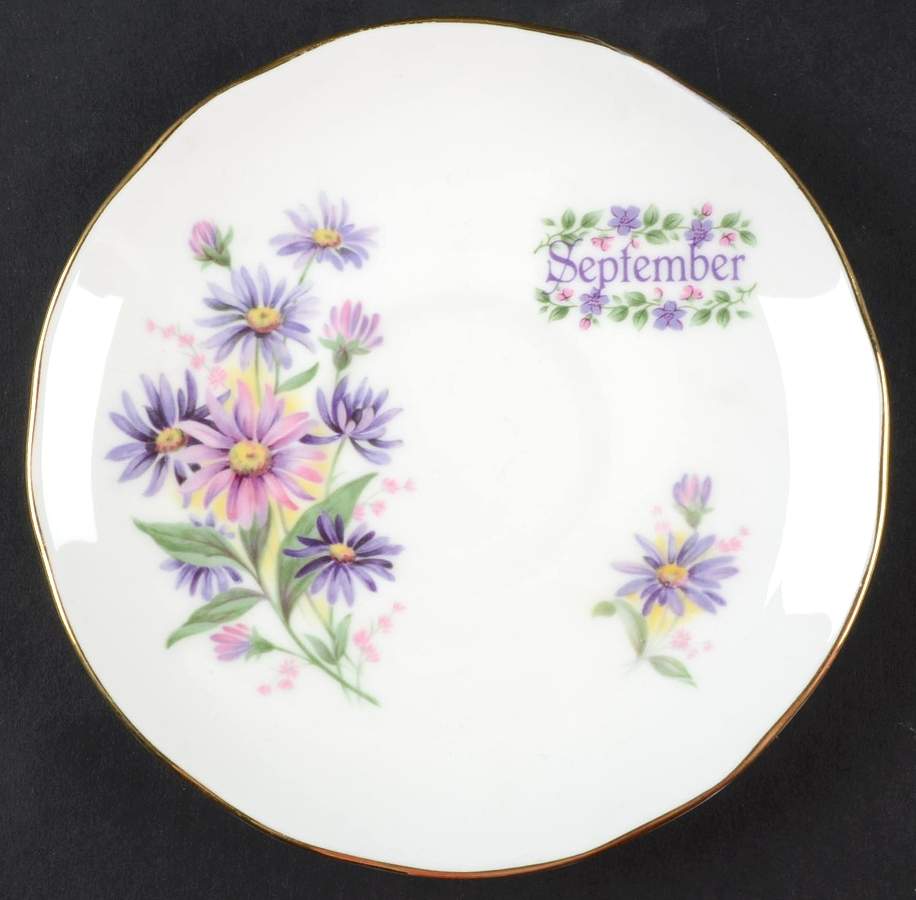 Flower of The Month Saucer for Footed Cup by Duchess-1