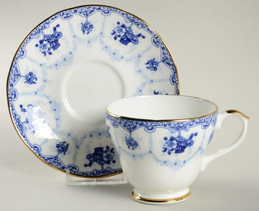 Genevieve Footed Cup & Saucer Set by Duchess-1