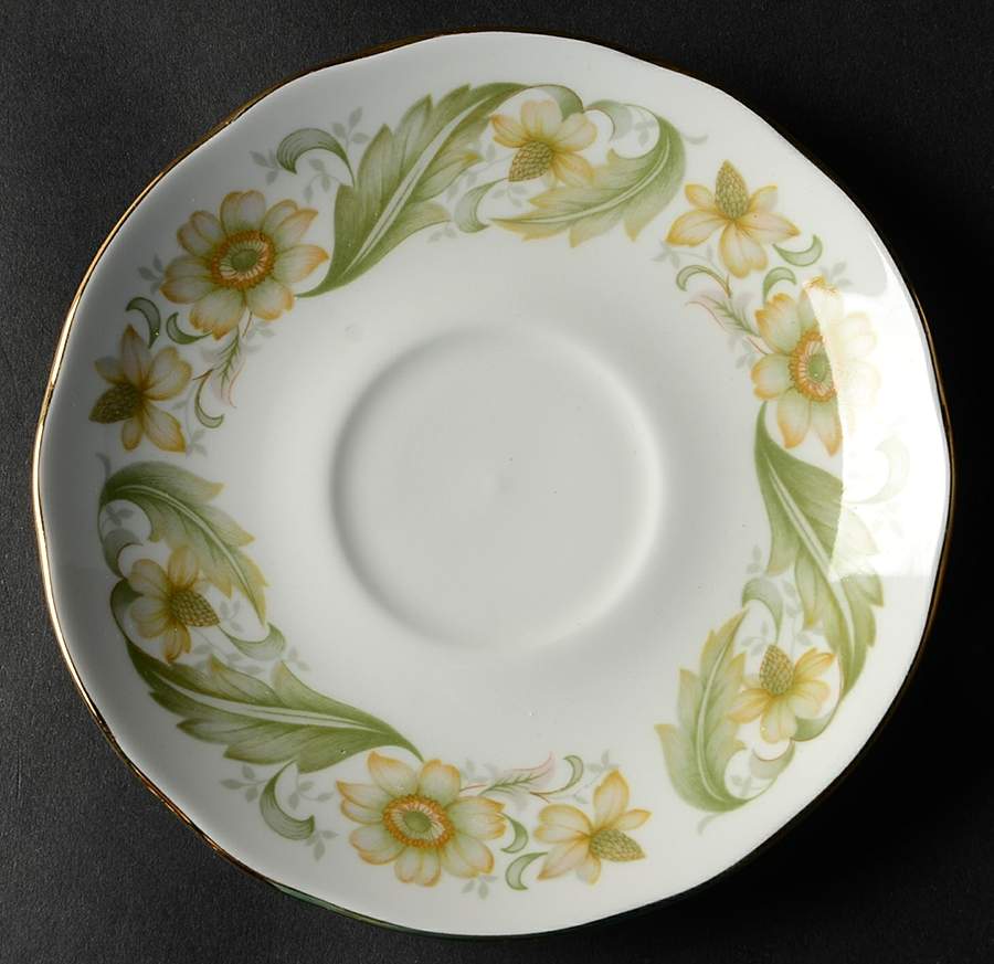 Greensleeves Saucer by Duchess-1