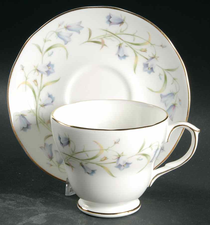 Harebell Footed Cup & Saucer Set by Duchess-1