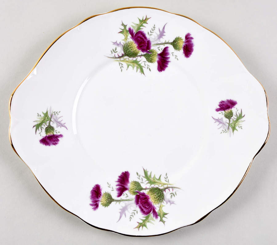 Highland Beauty Handled Cake Plate by Duchess-1
