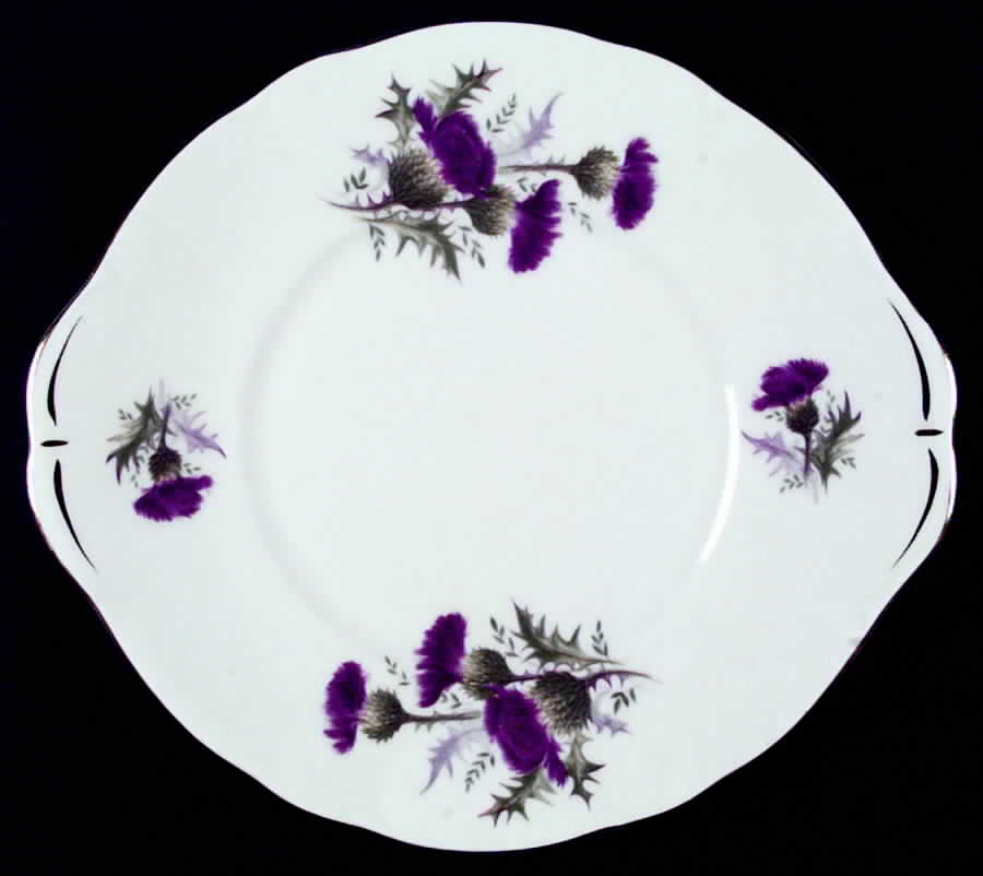 Highland Beauty Handled Cake Plate by Duchess-1