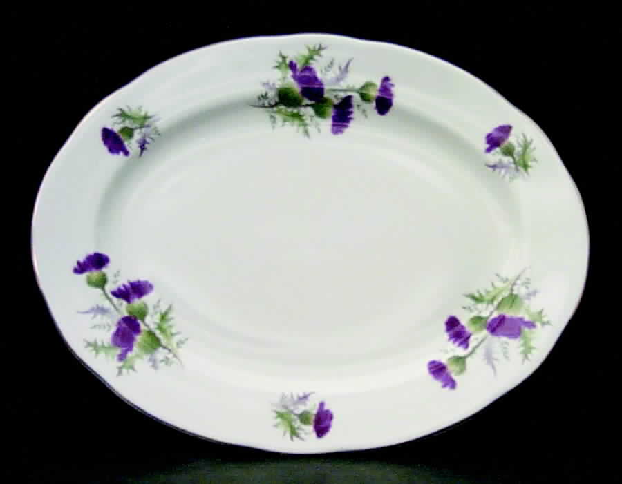 Highland Beauty 13" Oval Serving Platter by Duchess-1