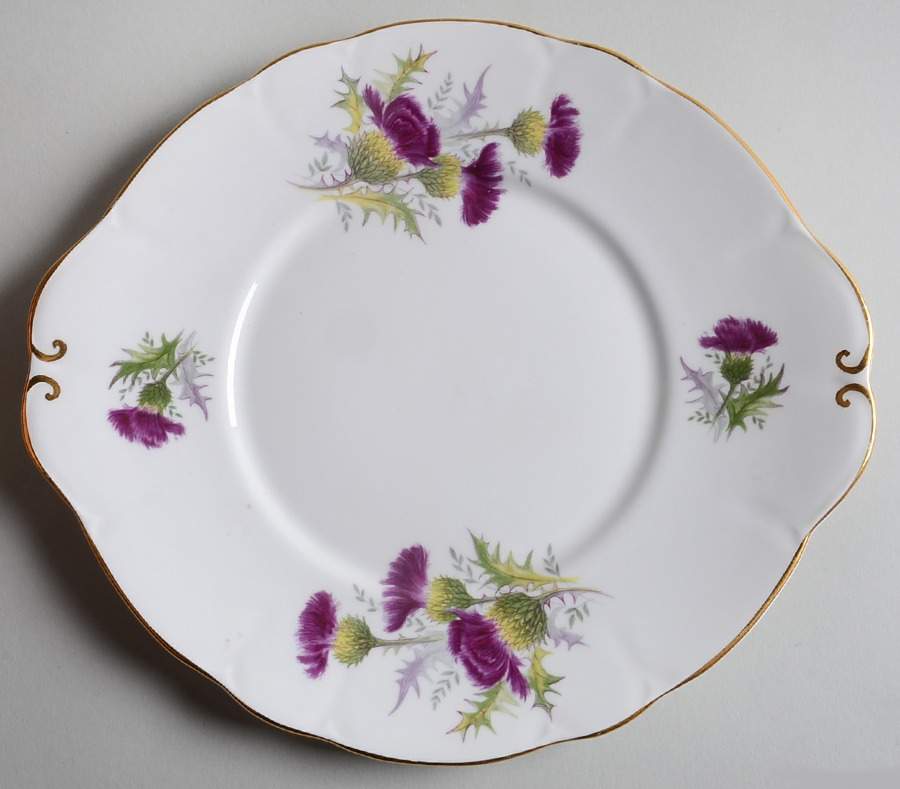 Highland Beauty Handled Cake Plate by Duchess-1
