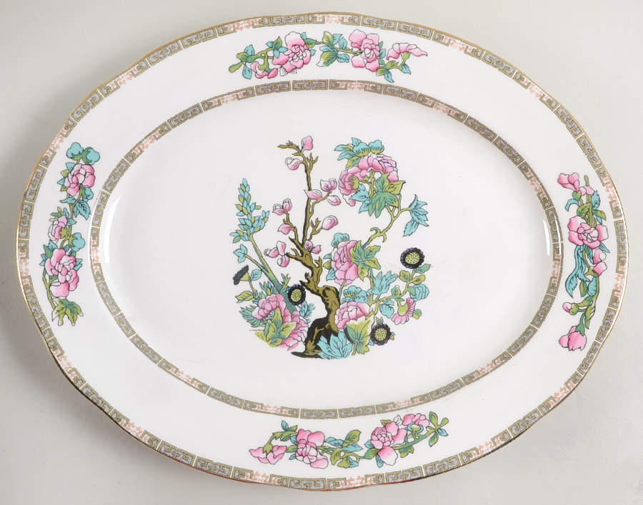 Indian Tree 13" Oval Serving Platter by Duchess-1