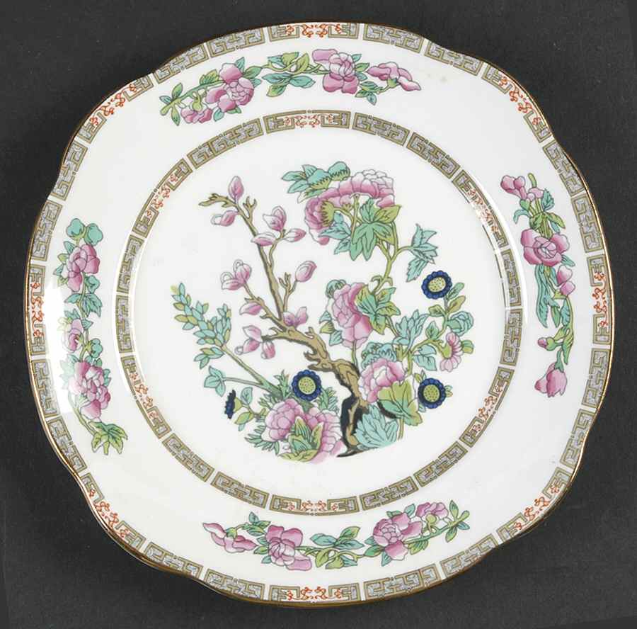 Indian Tree Square Salad Plate by Duchess-1