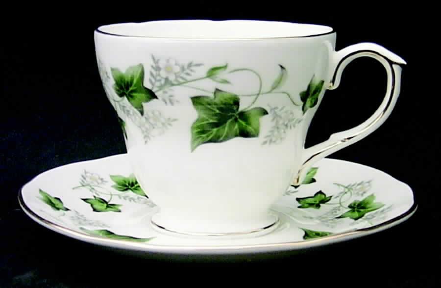 Ivy Footed Cup & Saucer Set by Duchess-1