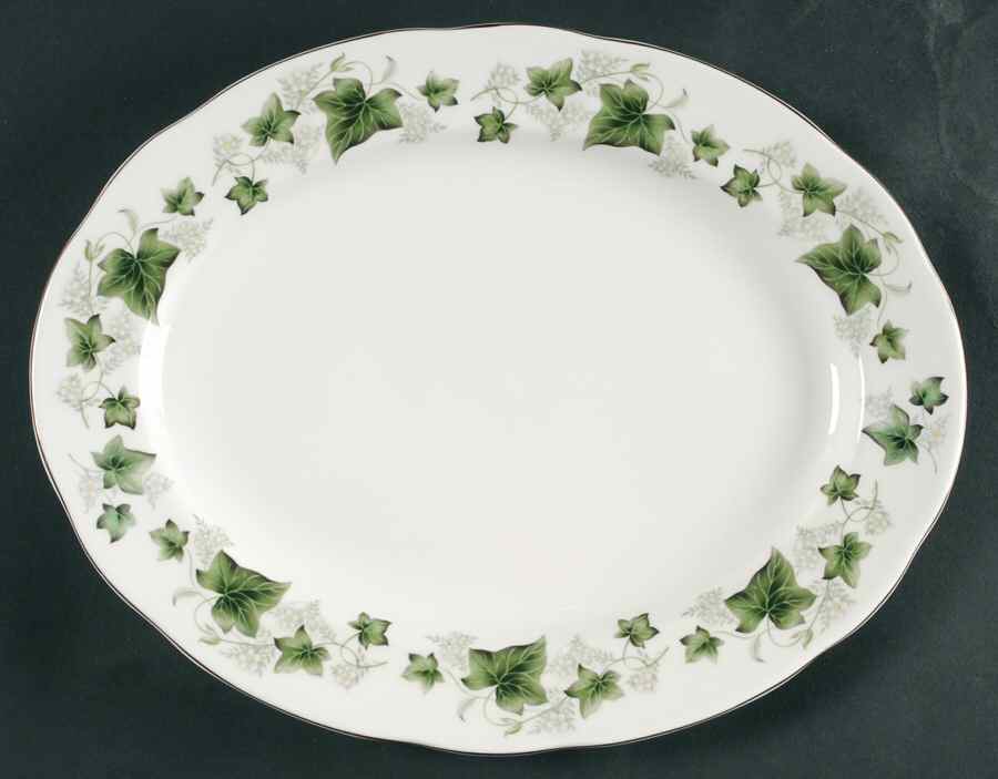 Ivy 13" Oval Serving Platter by Duchess-1
