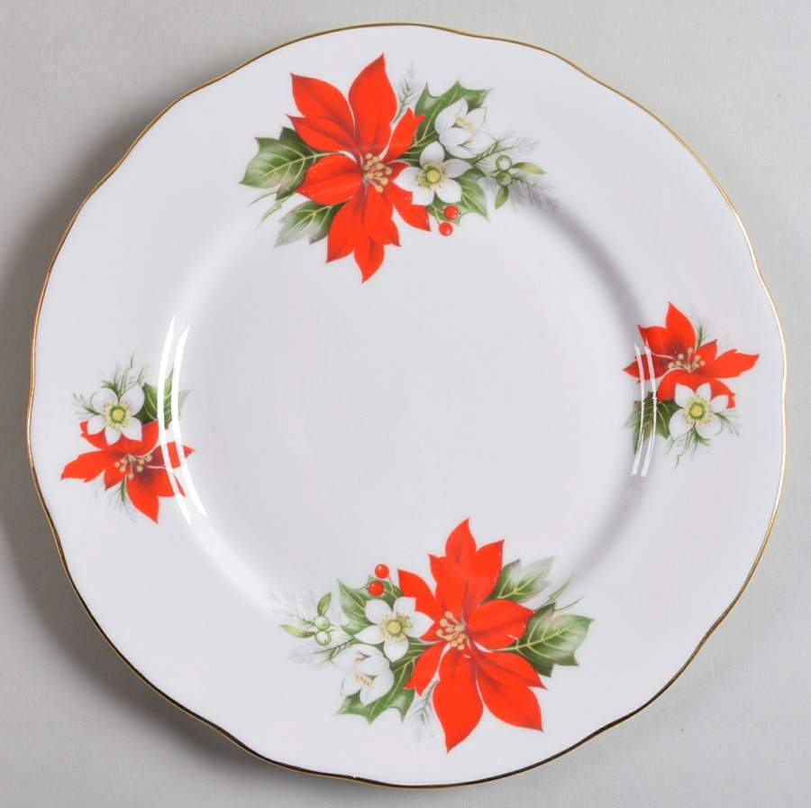Poinsettia Salad Plate by Duchess-1