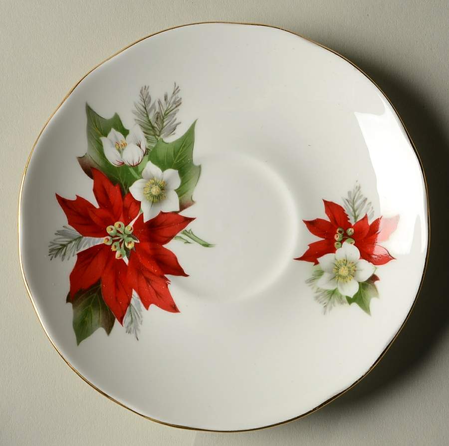 Poinsettia Saucer by Duchess-1
