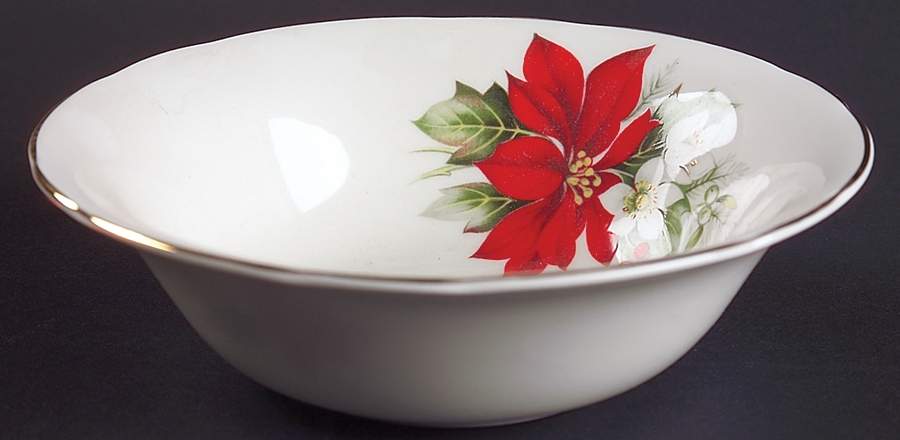 Poinsettia Soup/Cereal Bowl by Duchess-1