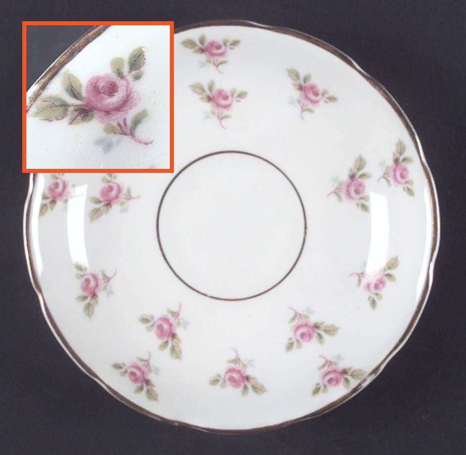 Rosebud Saucer by Duchess-1