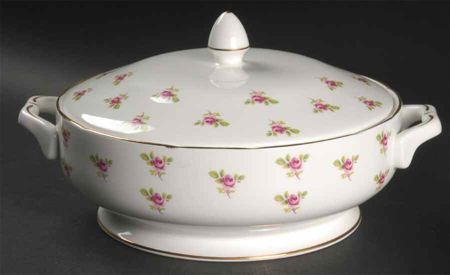 Rosebud Round Covered Vegetable by Duchess-1