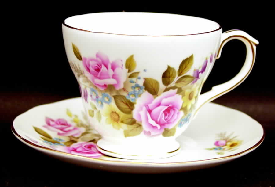 Summer Footed Cup & Saucer Set by Duchess-1