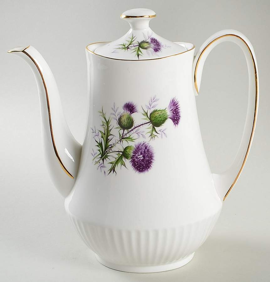 Thistle Coffee Pot & Lid by Duchess-1