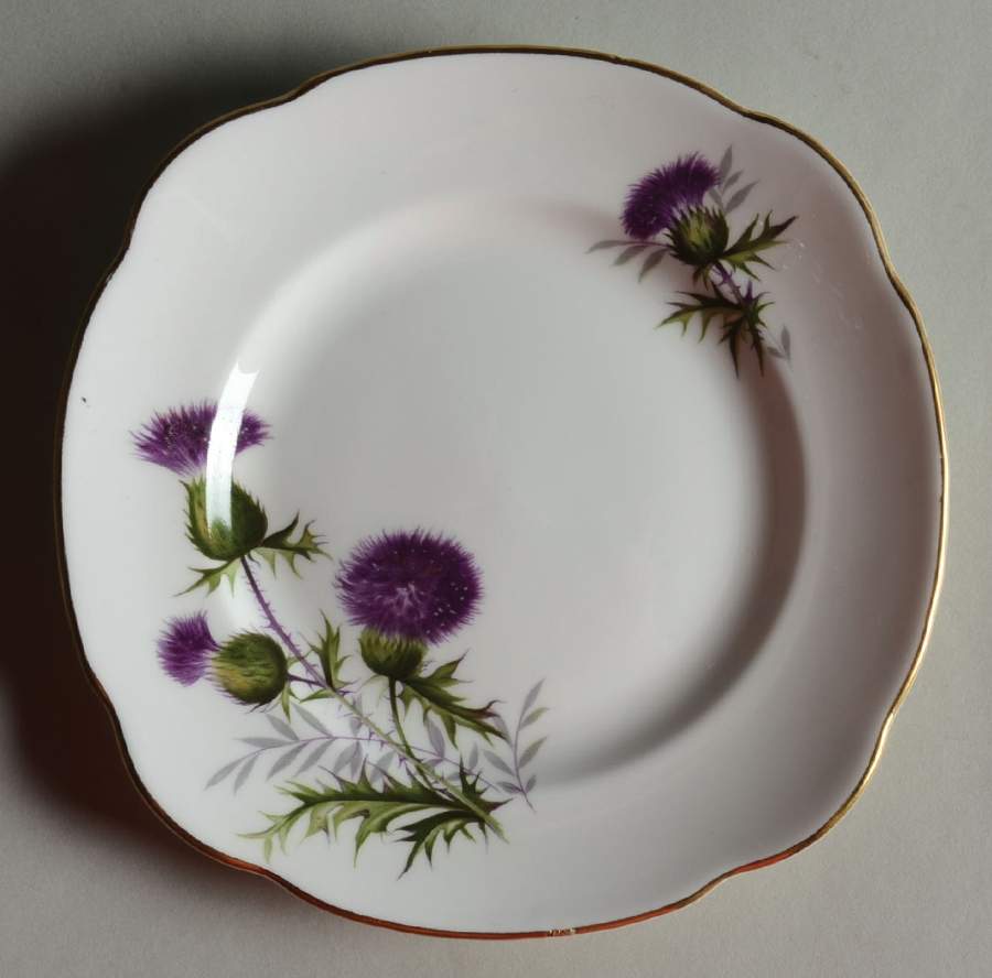 Thistle Square Bread & Butter Plate by Duchess-1