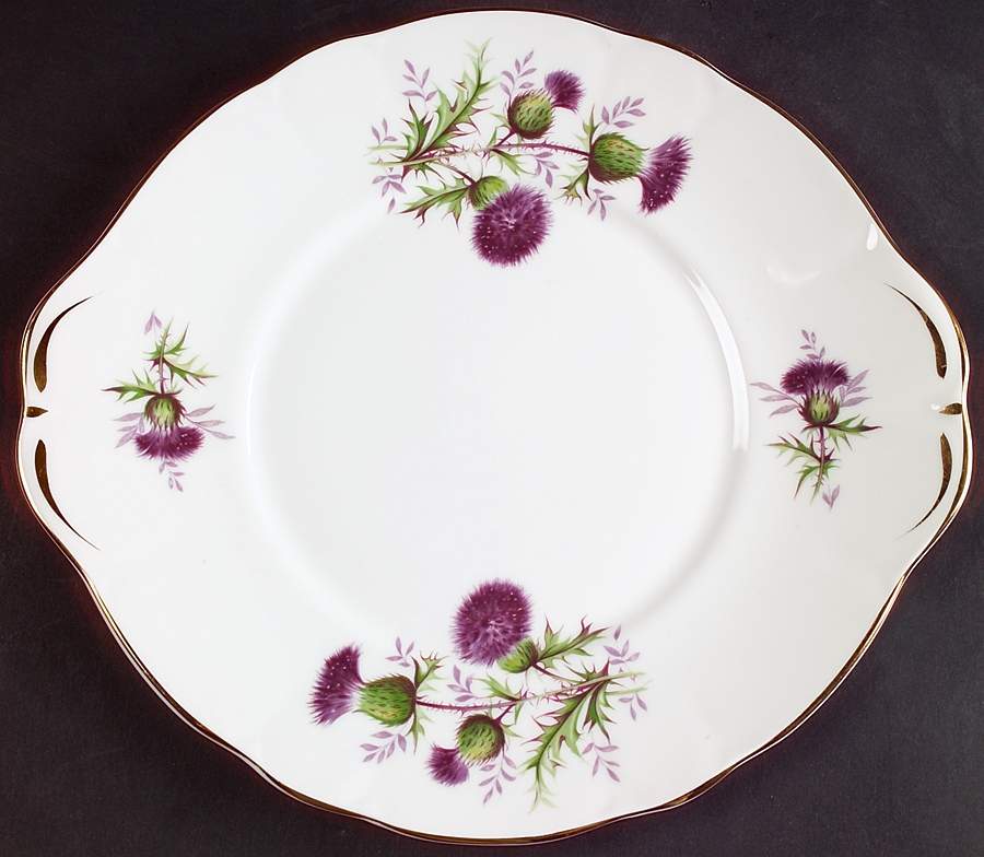 Thistle Handled Cake Plate by Duchess-1
