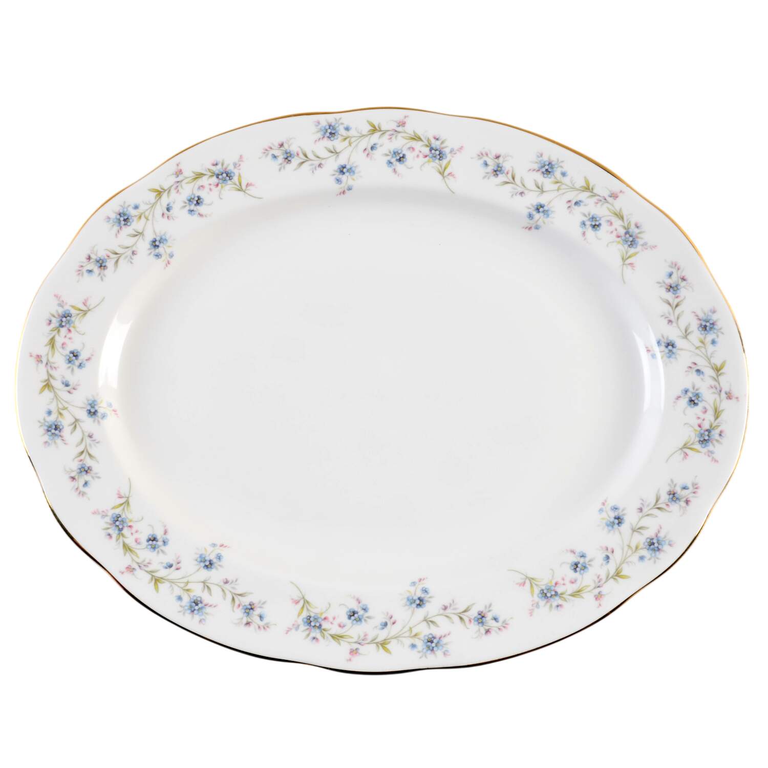 Tranquility 13" Oval Serving Platter by Duchess-1