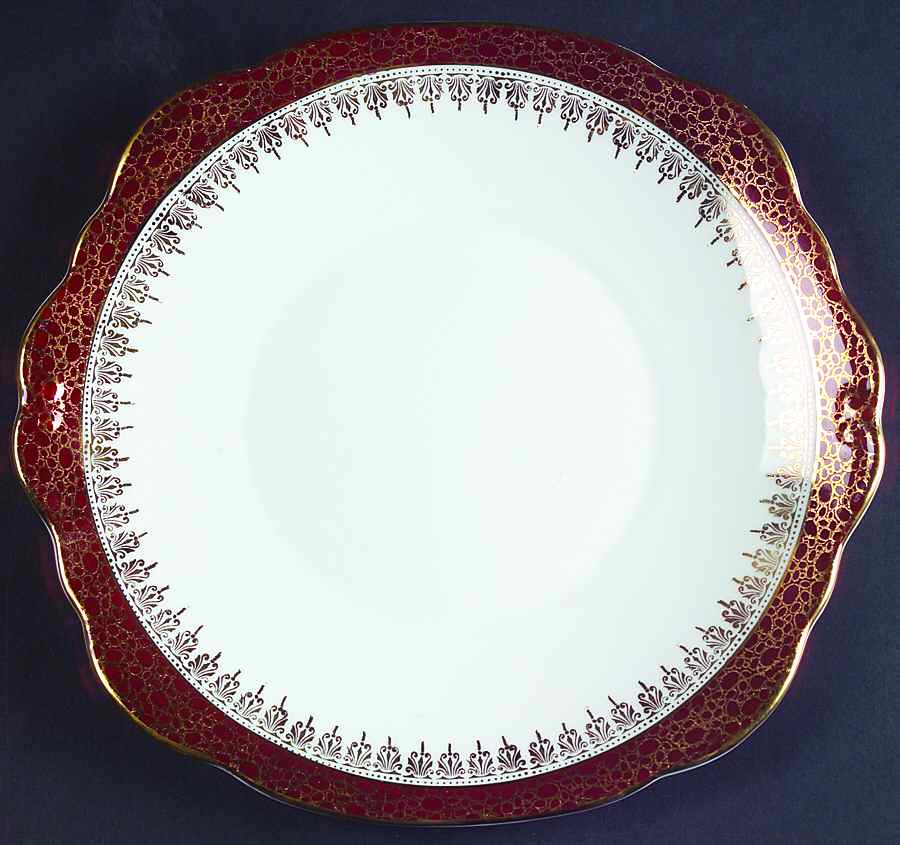 Winchester Red Handled Cake Plate by Duchess-1