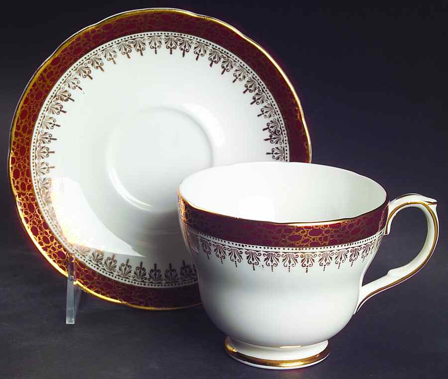 Winchester Red Breakfast Cup & Saucer Set by Duchess-1