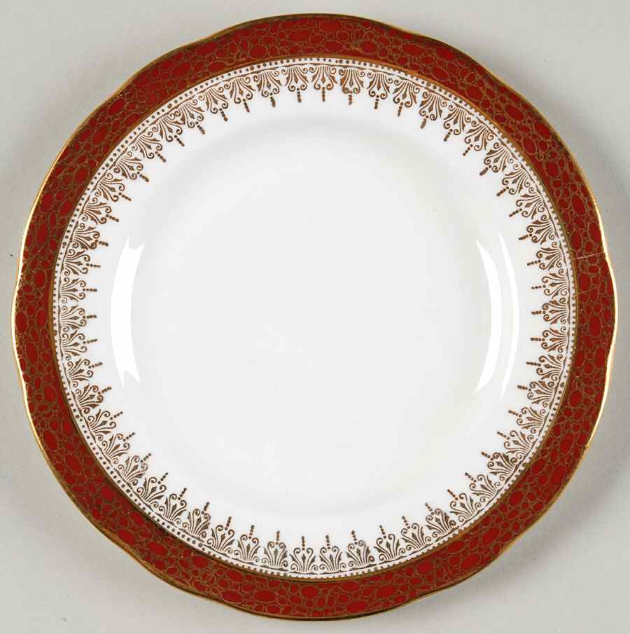 Winchester Red Bread & Butter Plate by Duchess-1