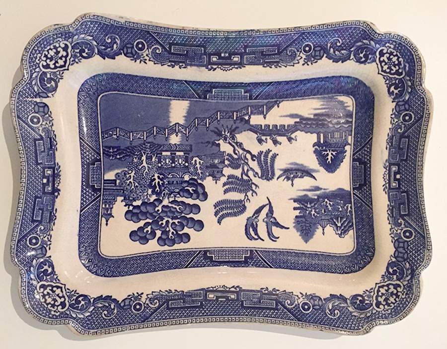 Willow Blue 14" Rectangular Serving Platter by Dudson, Wilcox & Till-1