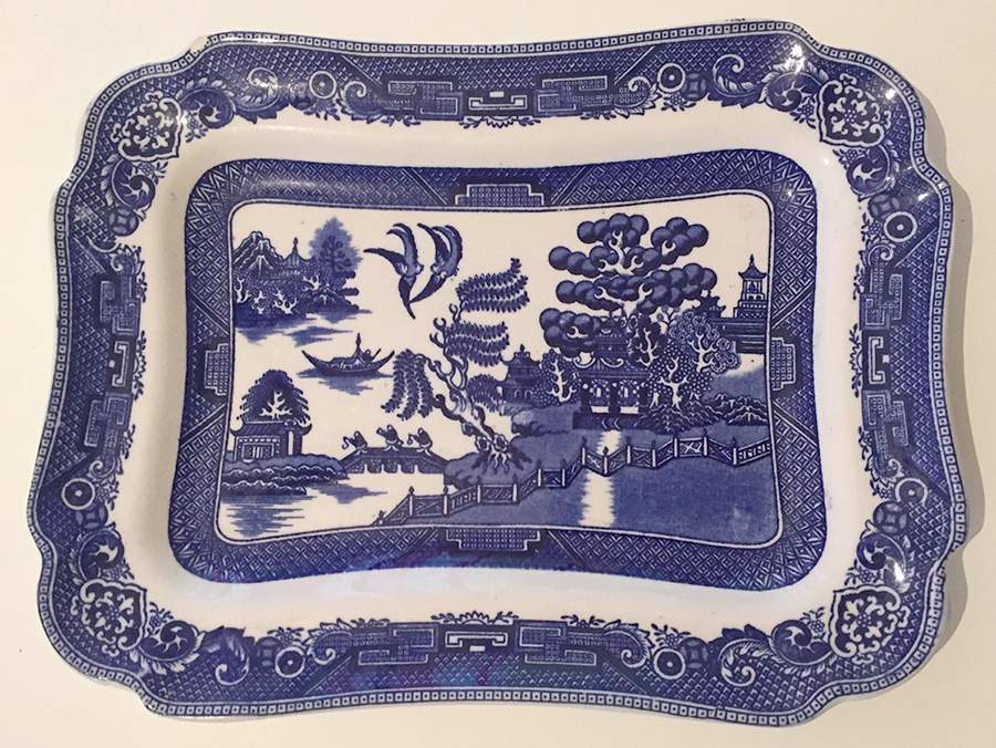 Willow Blue 11" Rectangular Serving Platter by Dudson, Wilcox & Till-1