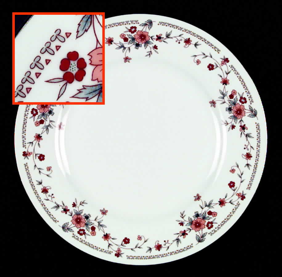 Copenhagen (Platinum, Rim) Dinner Plate by Dynasty China-1