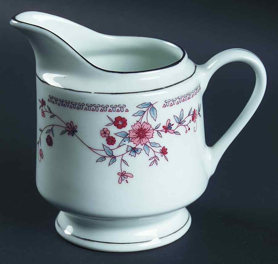 Copenhagen (Platinum, Rim) Creamer by Dynasty China-1