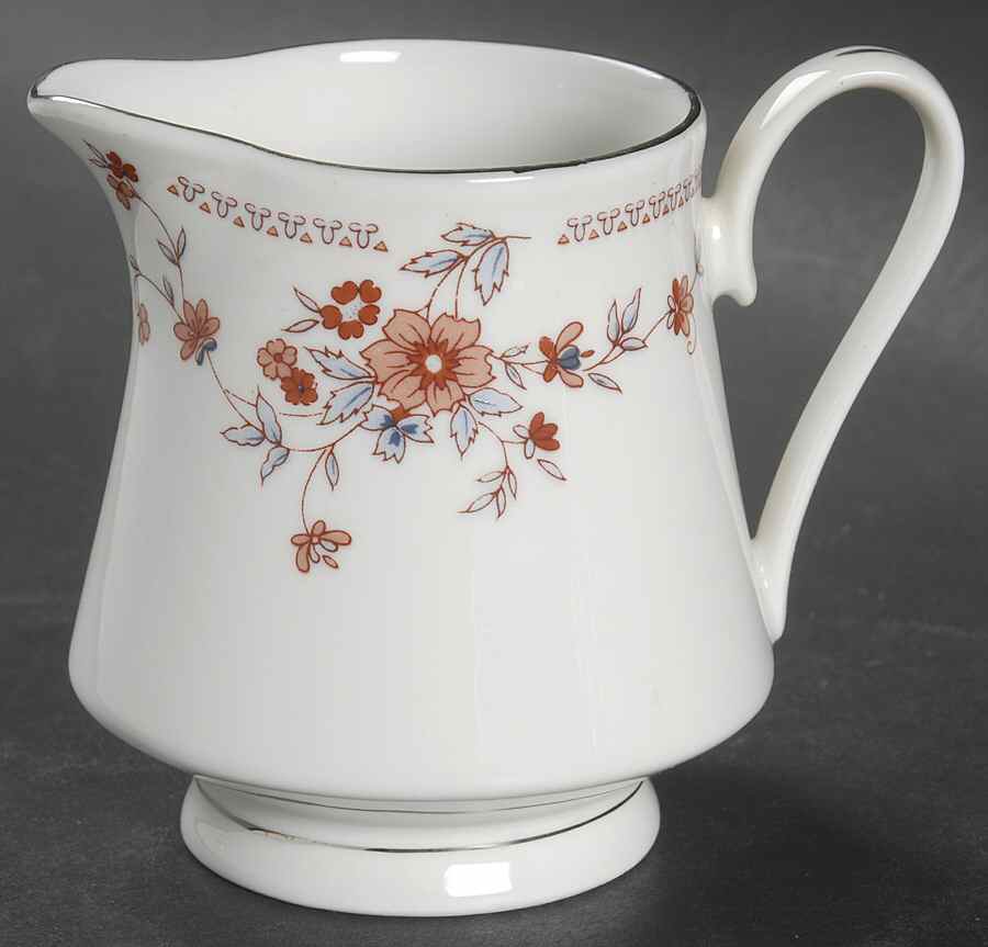 Copenhagen (Platinum, Rim) Creamer by Dynasty China-1