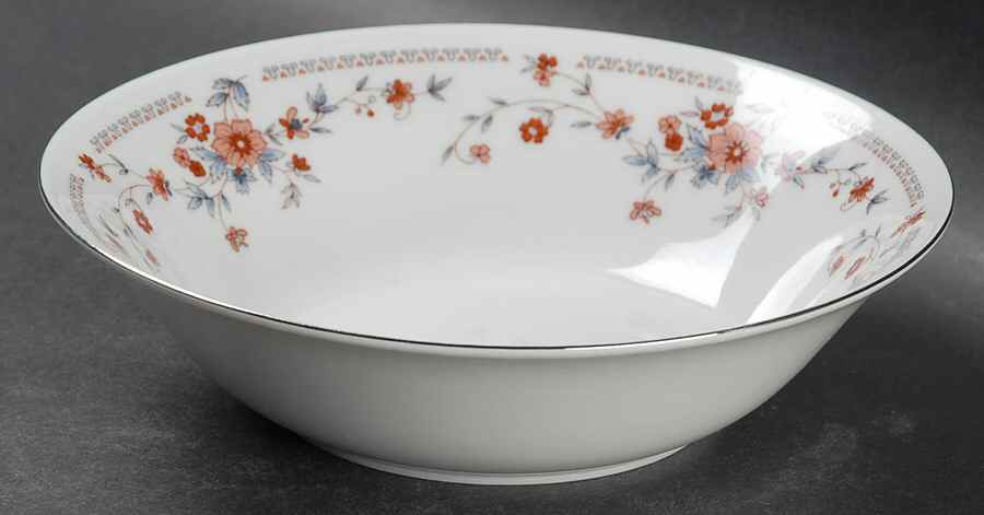 Copenhagen (Platinum, Rim) Coupe Cereal Bowl by Dynasty China-1