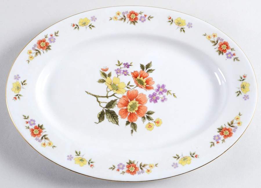 Dalian 12" Oval Serving Platter by Dynasty China-1