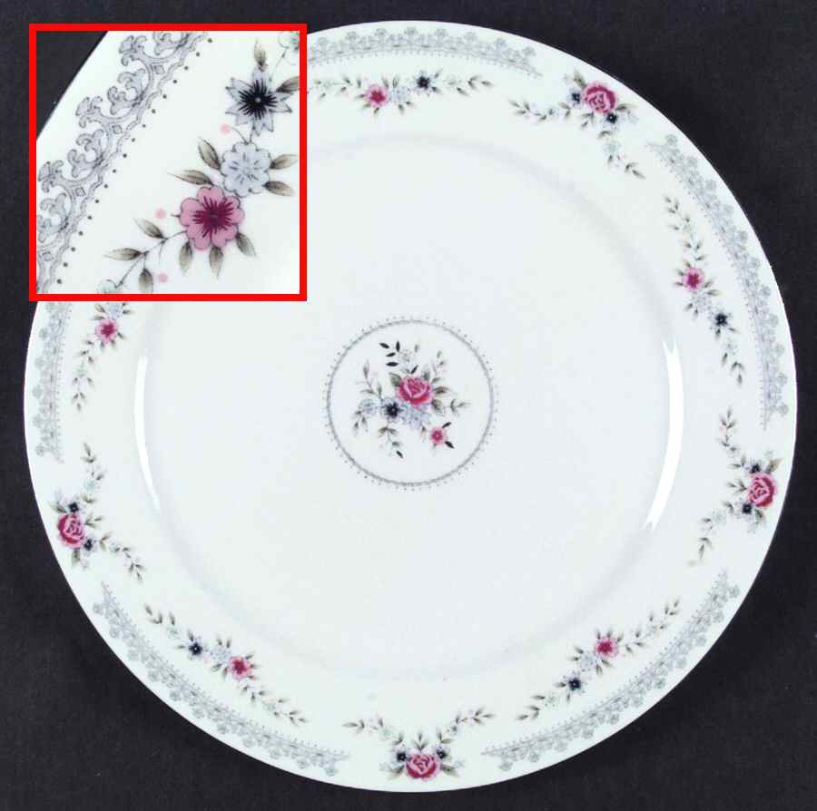 Melody (Rim, No Number) Dinner Plate by Dynasty China-1