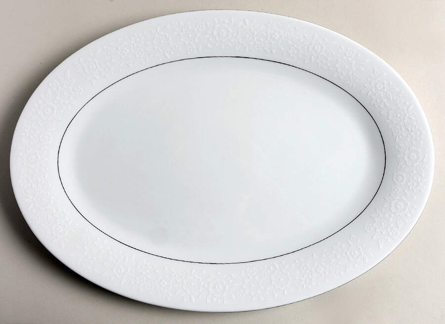 Eternal 14" Oval Serving Platter by Dynasty China-1