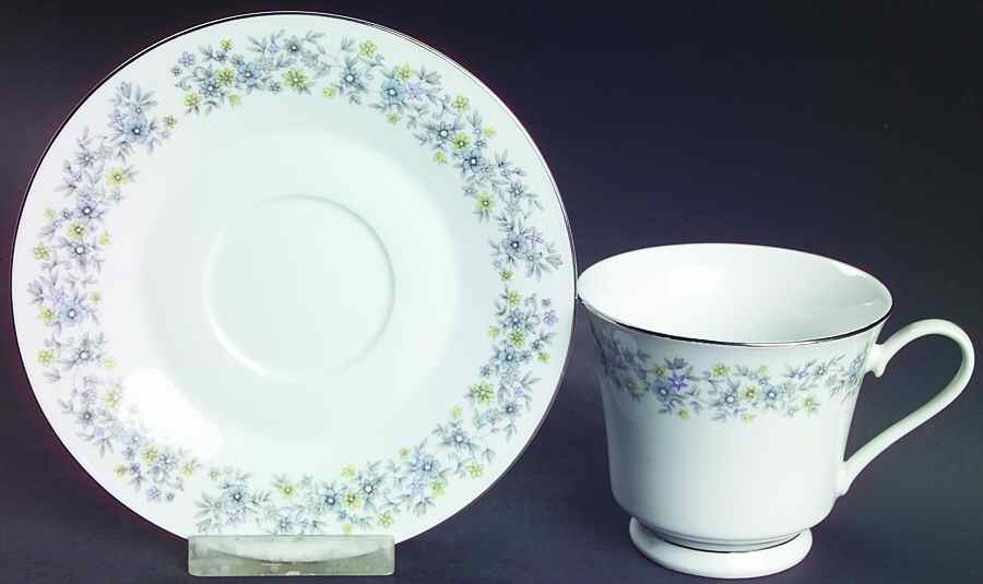 Elegance  Footed Cup & Saucer Set by Dynasty China-1