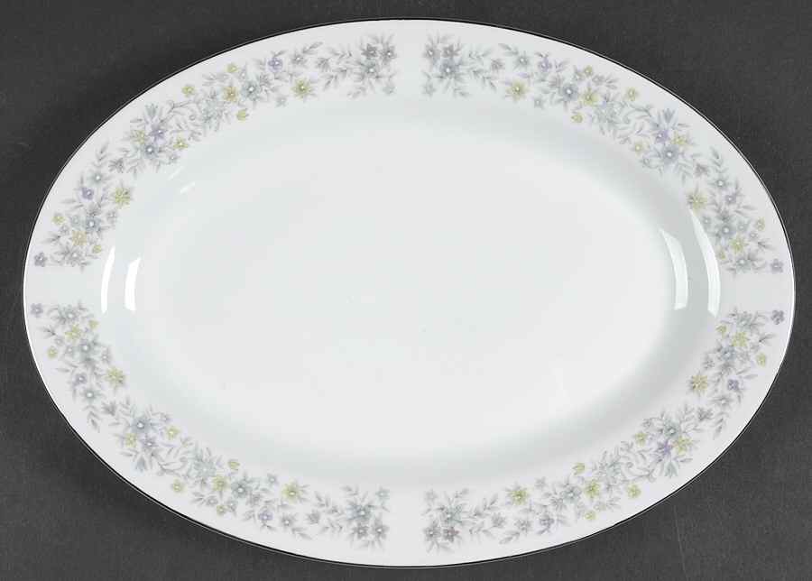 Elegance  12" Oval Serving Platter by Dynasty China-1